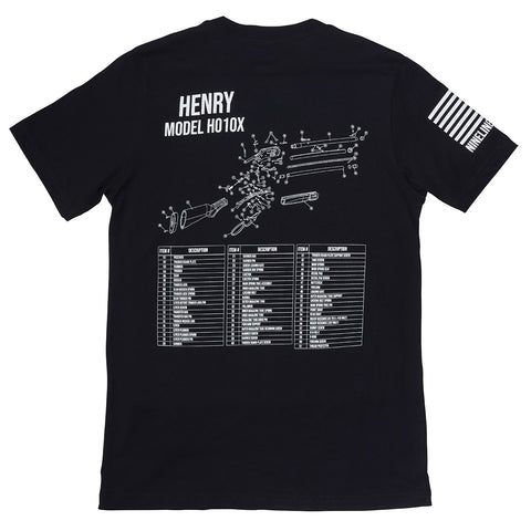 Henry Nine Line Apparel H010X .45-70 Tee